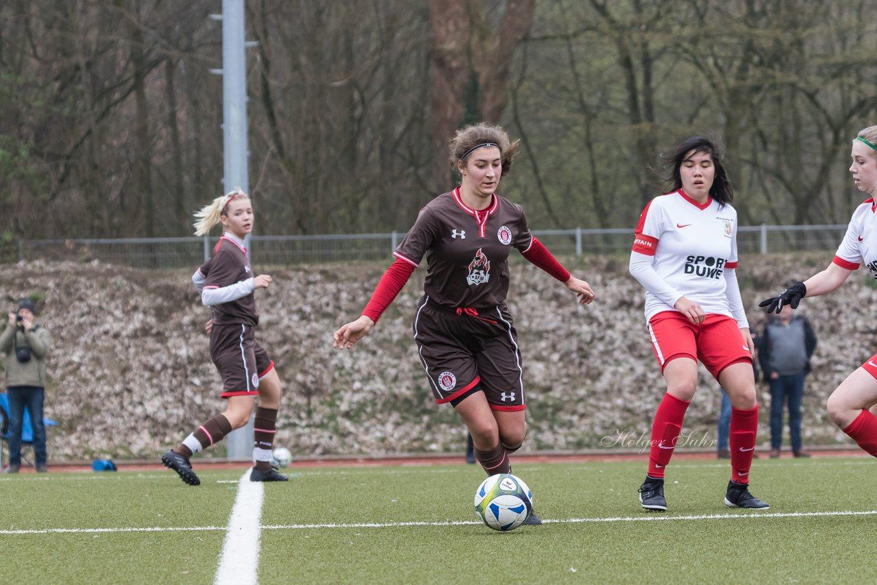 Bild 214 - B-Juniorinnen Walddoerfer - St.Pauli : Ergebnis: 4:1